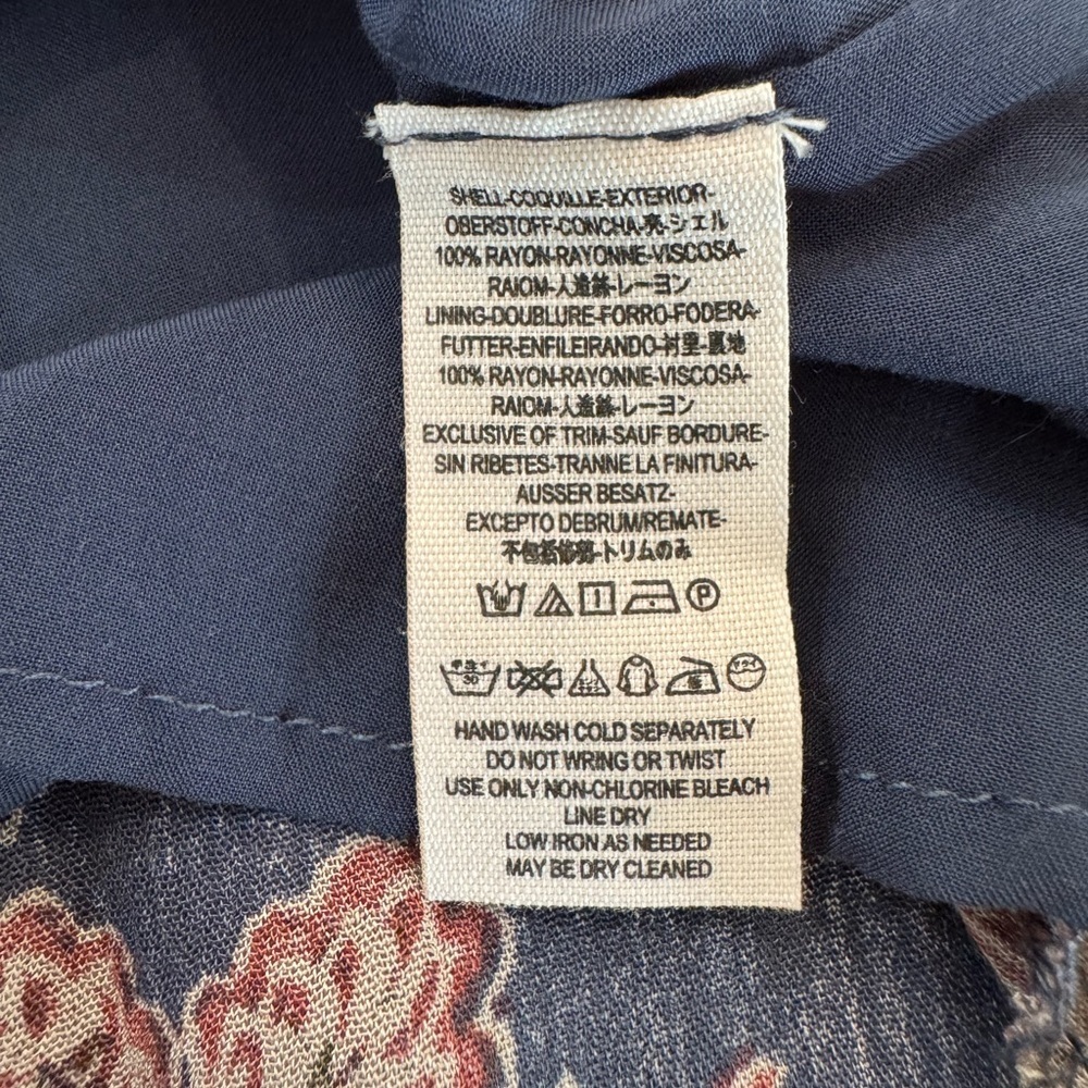 Free People Lucky Loosie Long Sleeve
Swing Dress Indigo Combo Sz S - Picture 15 of 15